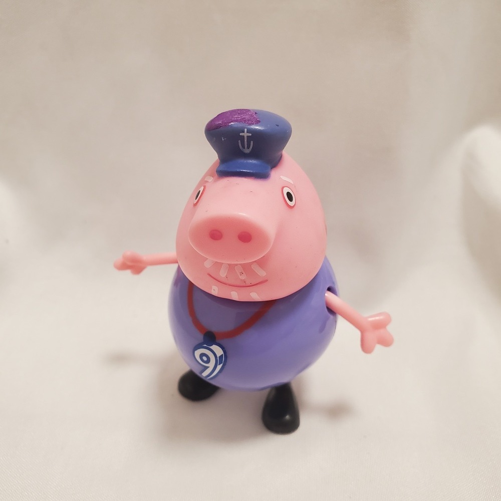 Peppa Pig Grandpa Pig Coach Outfit Toy Action Figure Jazwares 2003